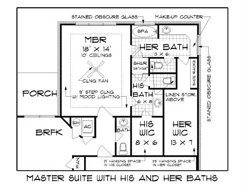 Master Bed Rm and Baths